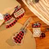 4pcs Cartoon Cutlery Pocket Bag Christmas Tree Ball Dinnerware Sleeve  Party Favors