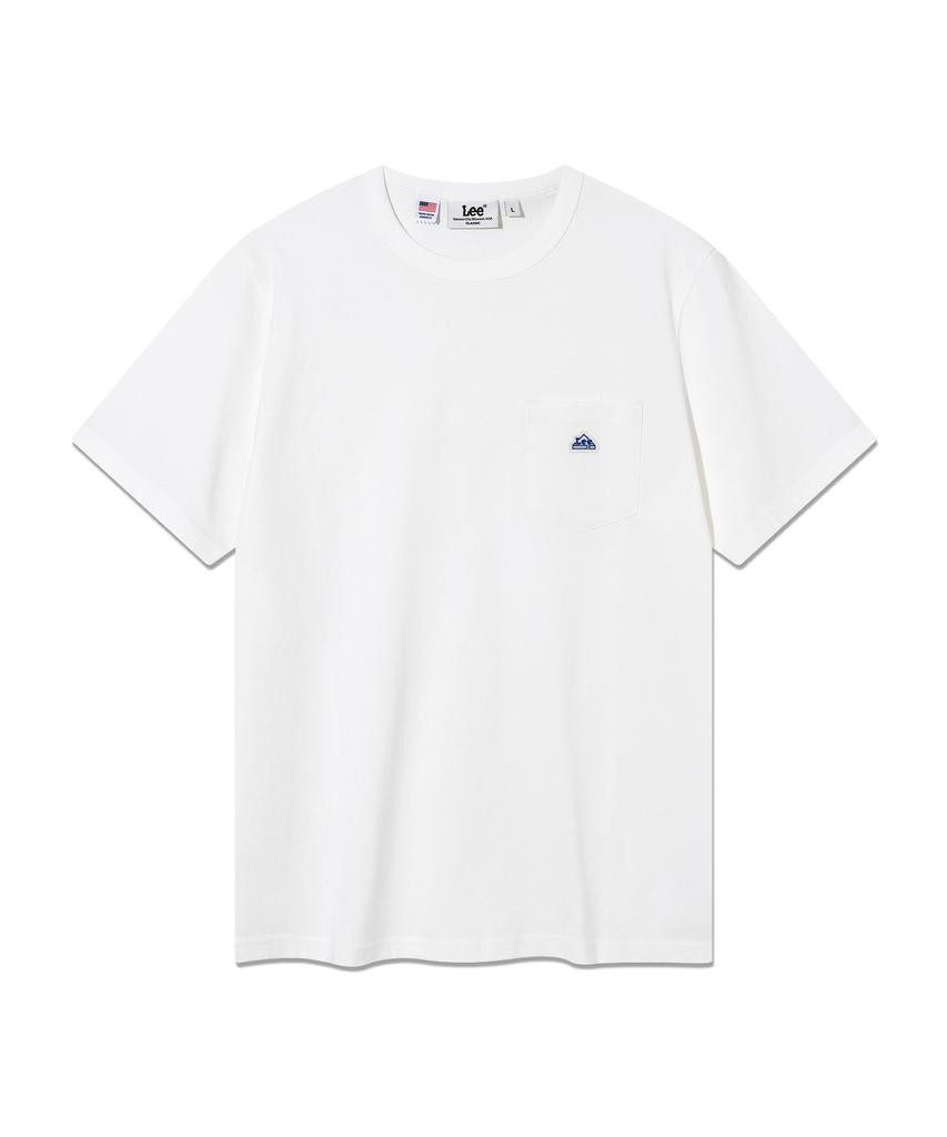 LEE House Logo Pocket Short Sleeve T-Shirt White