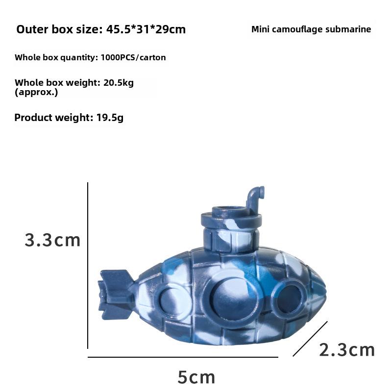 Xiaohongshu Aquarium PVC Submarine-Themed Hiding Decor for Fish and Shrimp Tanks