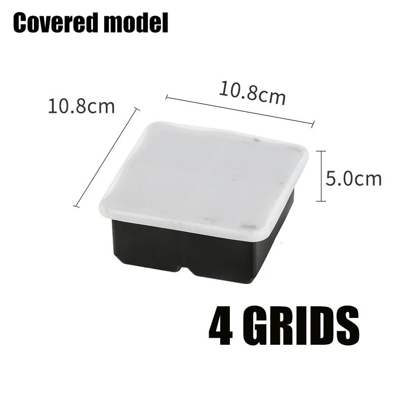 4/6/8/15 Grids Silica Gel Ice Cube Mold Large Square Ice Cube Ice Cube Mold DIY Ice Maker Cube Tray Ice Cube Tray