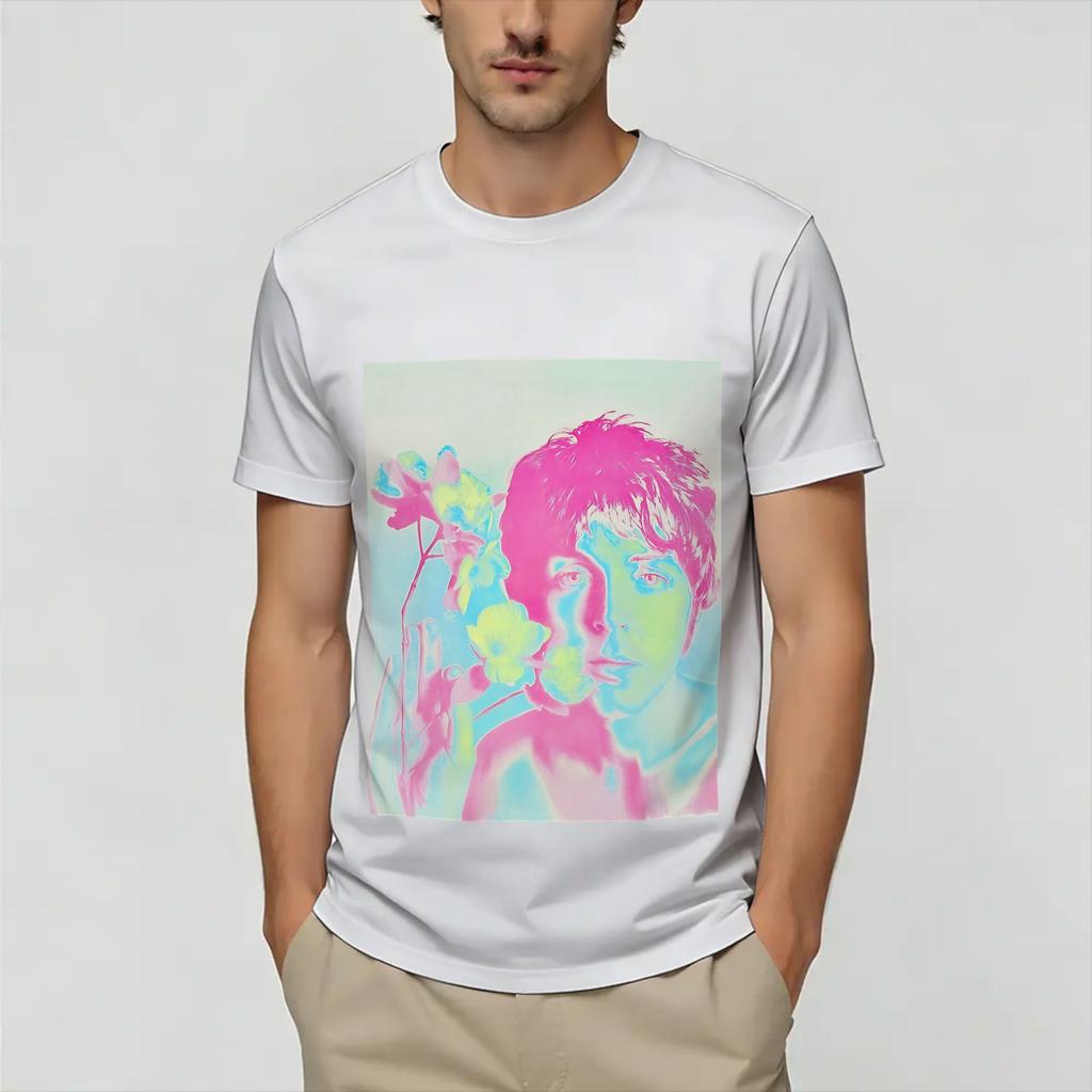 Harajuku T Shirt Summer Vintage Paul McCartneys Novelty TShirts Cotton Tee Shirt Aesthetic Loose Short Sleeve Tops