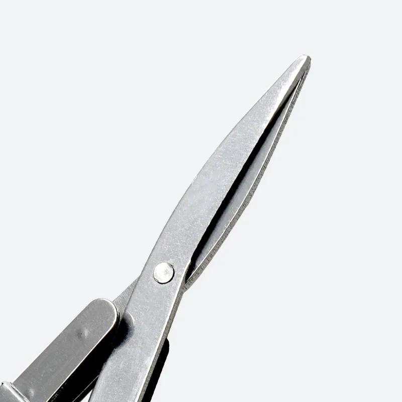 Mini Foldable Scissors Plastic Handle Portable Embroidery Sewing Scissors Fishing Line Cutter DIY Handmade Craft Cutting Tool