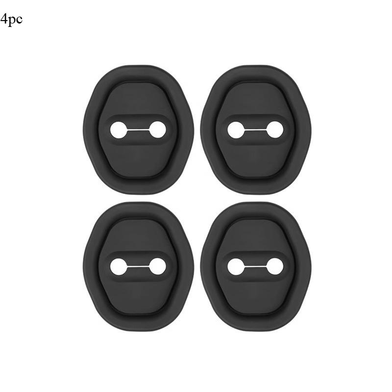 

4Pcs/set Car Door Lock Buckle Protective Pad, Car Door Shock Absorption Cushion Gasket, Door Lock Protective Cover, Closed Anti-collision Sticker