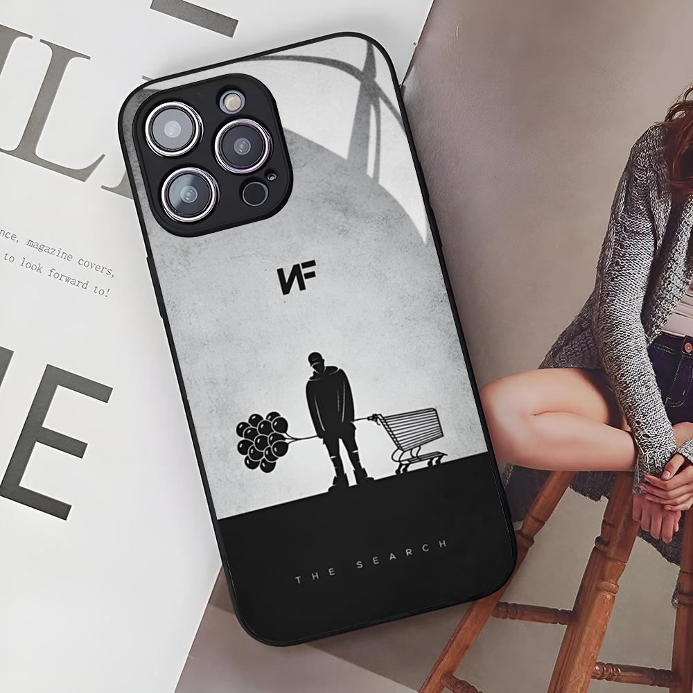 

NF Rapper Phone Case for Iphone 17 Air 16 15 14 12 11 13 Pro Max Mini Se Puls glass Cover iPhone 16 Pro