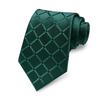 Men Tie Geometric Plaid Pattern Pure Color Design Smooth Texture Dress Tie Business Office Formal Necktie