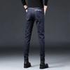 Herbst und Winter Neue, All-Passende Jeans Herren Slim-Fit Koreanischen Stil Trendy Dünne Hosen Herren Stretch Casual Hosen