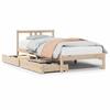 VidaXL Bed Frames Without Mattress 90x190 Cm Solid Pine Wood 3301622