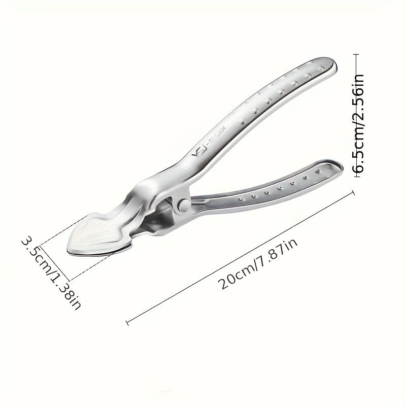 

1pc Heavy Duty 304 Stainless Steel Durian Shell Opener Clamp with Ergonomic Handle , Sharp Edges , Quick Opening Tool for Home, Restaurants Durian opener