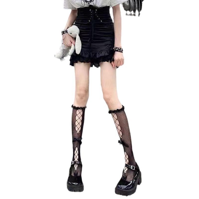 Sexy Lace Lace Breathable Tube Socks Summer Love jkL Calf Socks Japanese Thin It Sweet a Soft Sister Ol