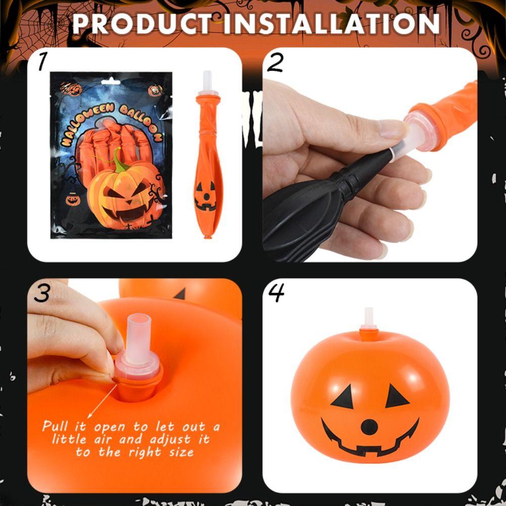 5 ks Pumpkin Ghost Balónky Pumpkin Ghost Festival Halloween Pumpkin Decor