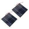 2PCS 1.2W 5V Small Solar Panel DIY Polysilicon with Electronic Wire for Phone Tablet Camera 100x100mm