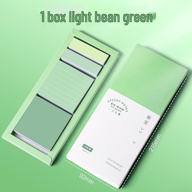 Gradient Sticky Note Set: Tearable Student Memo Pads with High-Value Index Stickers