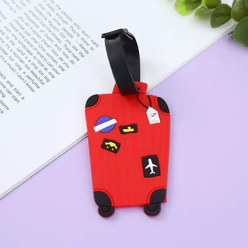 PVC Travel Suitcase Handle Tags - Silicone Boarding Luggage ID Tags, Customizable