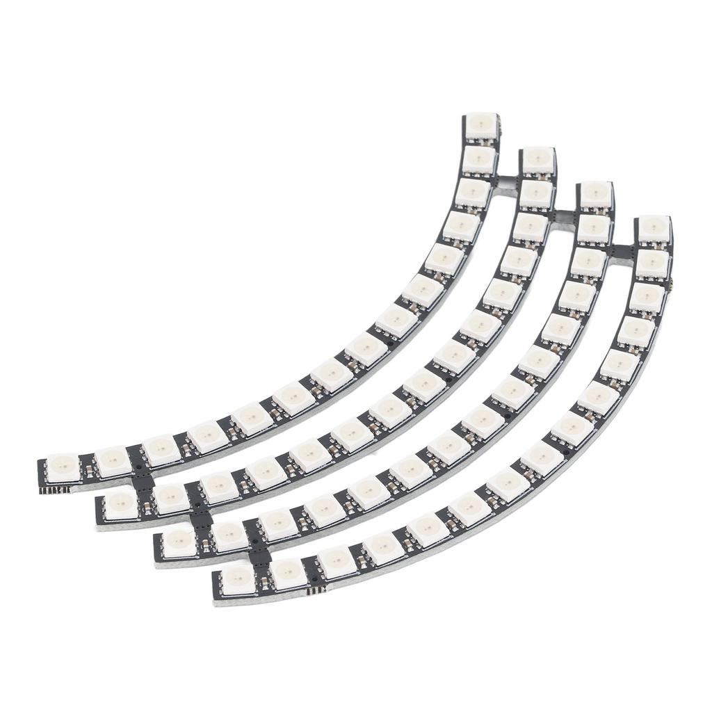 60 Bits LED Lamp Board WS2812 5050 RGB Round Light Module for Home Room Decoration Support Microcont