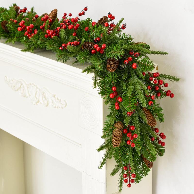 2.7m Christmas Garland for Decoration - Tree, Wreath, Wall, Door Hanging, Hotel, Shopping Mall Display