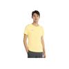 Li Ning Plain Logo Round Neck Pullover Short Sleeve T-Shirt Unisex T-Shirts Chrome-Yellow ATSS600-4