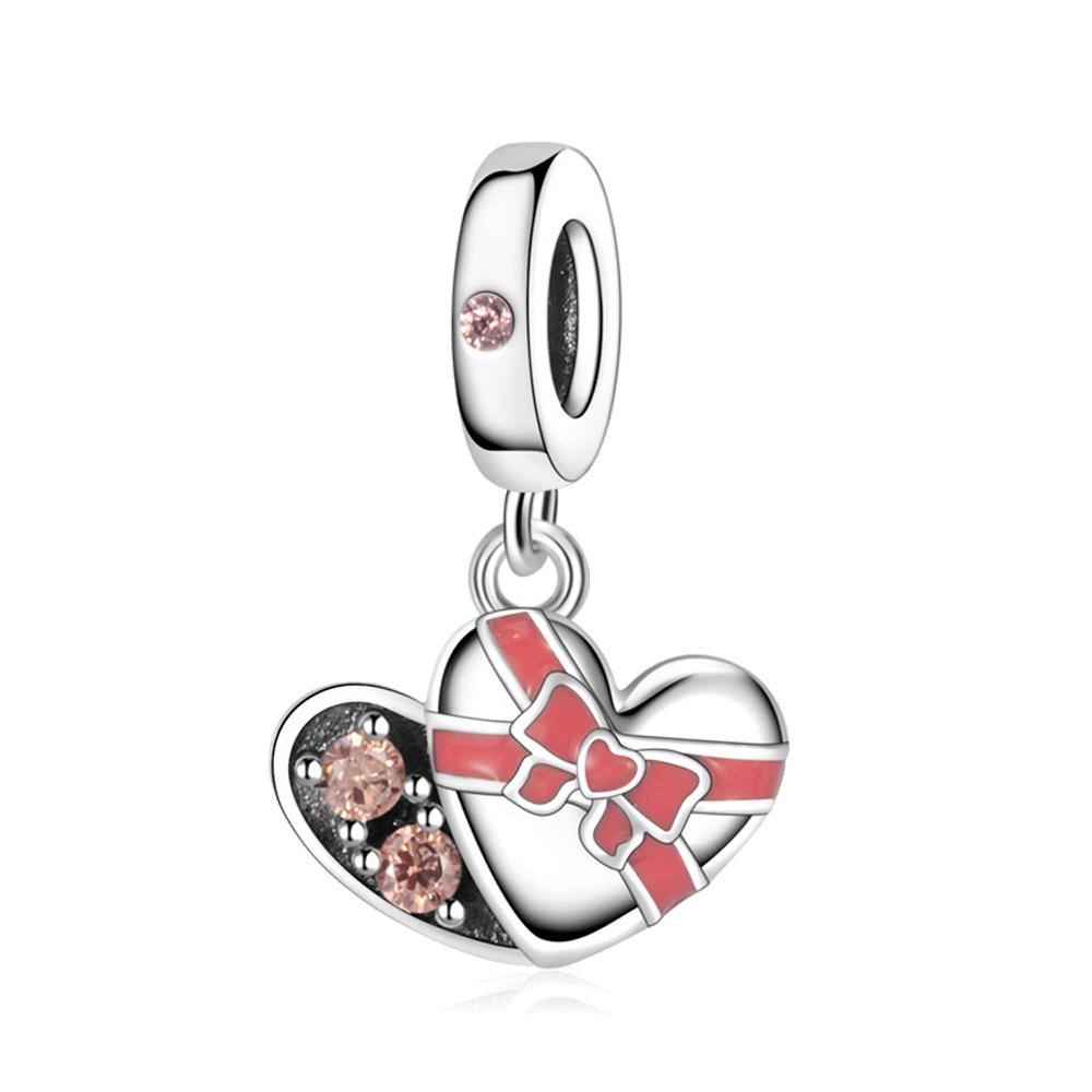 Copper Santa Claus Beads & Reindeer Dangle Charm Fits Bracelet & Necklace Christmas Series Pendant Gifts