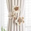 1PC Flower-hemp Rope Curtain Straps Twist Bough Modern Window Curtain Buckles Simple No Punching Curtain Buckle Home Decoration