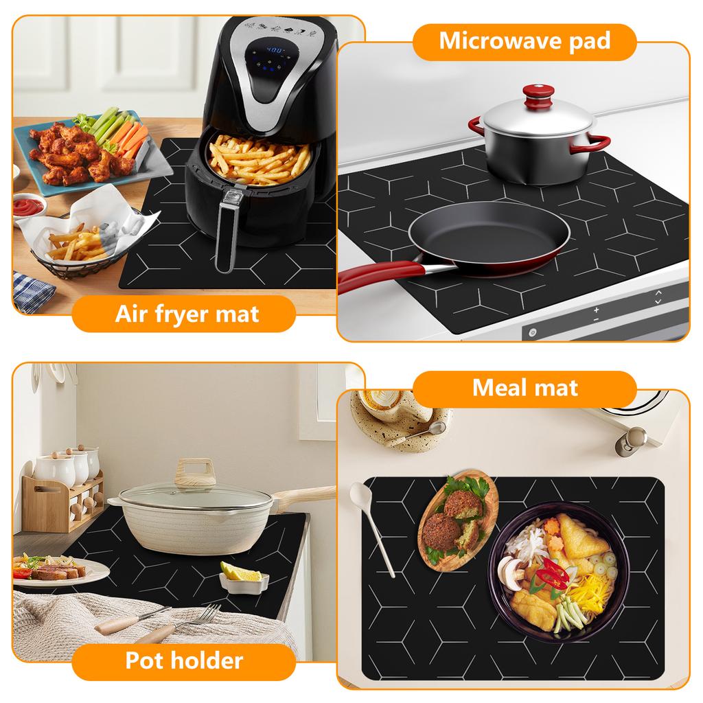 Induction Hob Protector Mat Induction Cooktop Mat Nonslip Induction Cooker Cover Cooktop Scratch Protector for Induction Hob