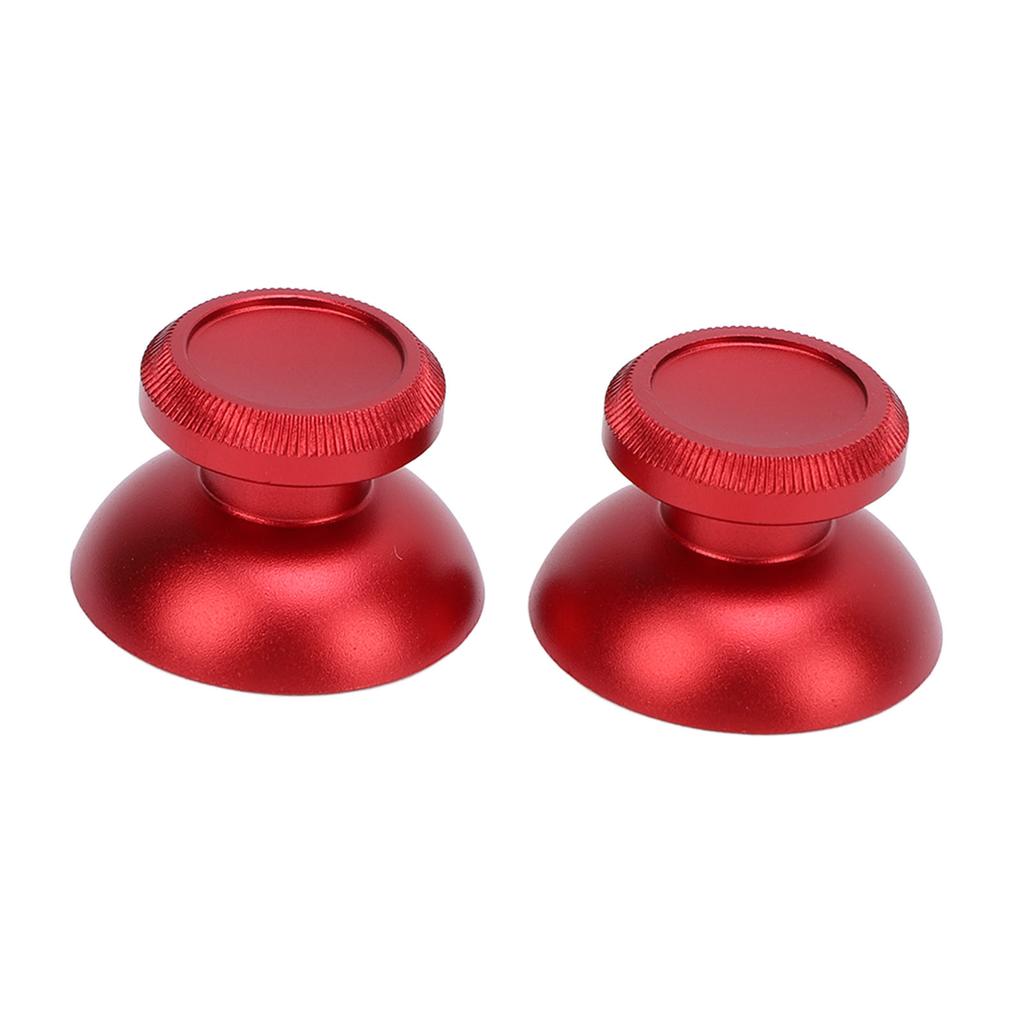 2 STÜCK Daumenstick-Kappen Aluminiumlegierung Daumen-Joystick-Griffe Ersatzzubehör für Gaming-Konsolen-Controller