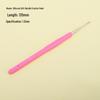 Candy-colored Crochet Hook with Gold-Plated Head - Soft Handle for DIY Sweaters, Shoes, and Hats