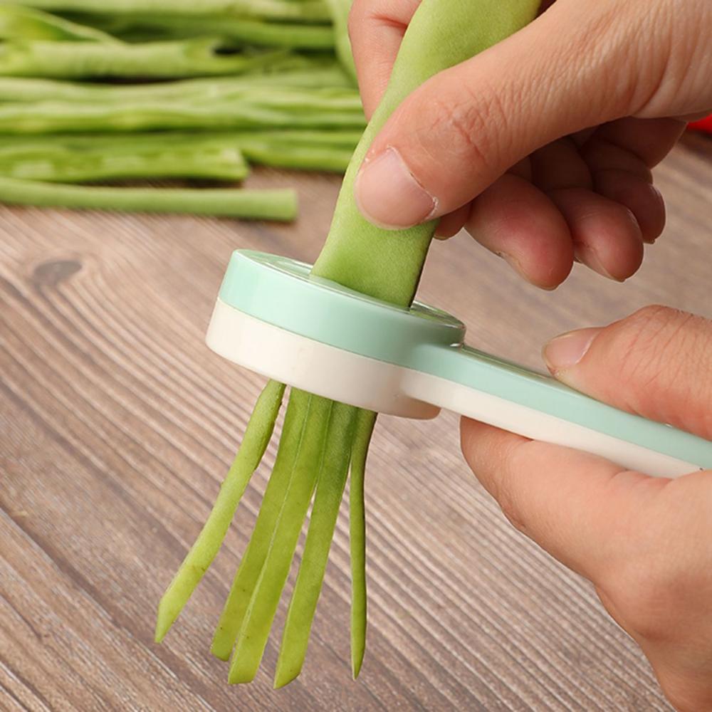 Green Peeler Stainless Steel Long Bean Shredder Stringer French Bean Cutter Green Bean Slicer