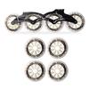 4 Pack Inline Skate Wheels 90/100/110mm Skate Replacement Wheels with Bearings Indoor Outdoor Roller Skate Wheels