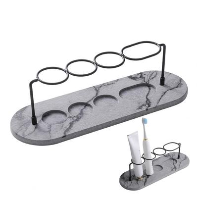 Multifunctional Toothbrush Holder Toothbrush Head Cover Bathroom Toothbrush Storage Rack with Drain Tray for Fast