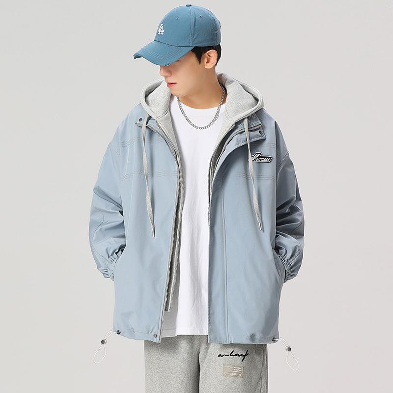 Поддельная двухкомпонентная куртка с капюшоном для мужчин — фото 4