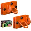 2 Pcs Tractor Bucket Hooks Forged Steel Bolt On Grab Hook Tow Hook Mount with Backer Platefor Tractor Bucket Truck Max 15000 Lbs