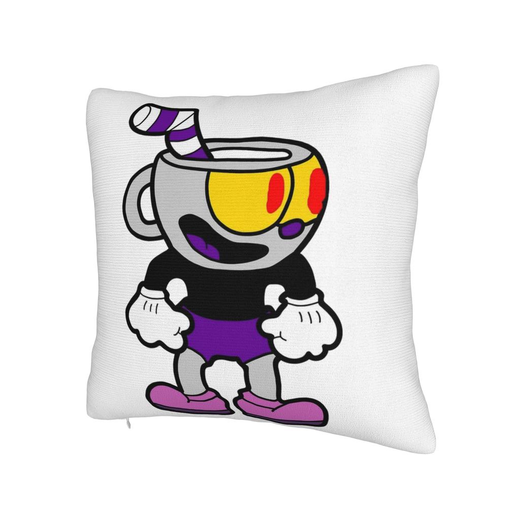 Cupheads And Mugmans Cartoon Pillowcase Double-sided Printing Cushion Cover Decorations Pillow Case Cover Bed Square