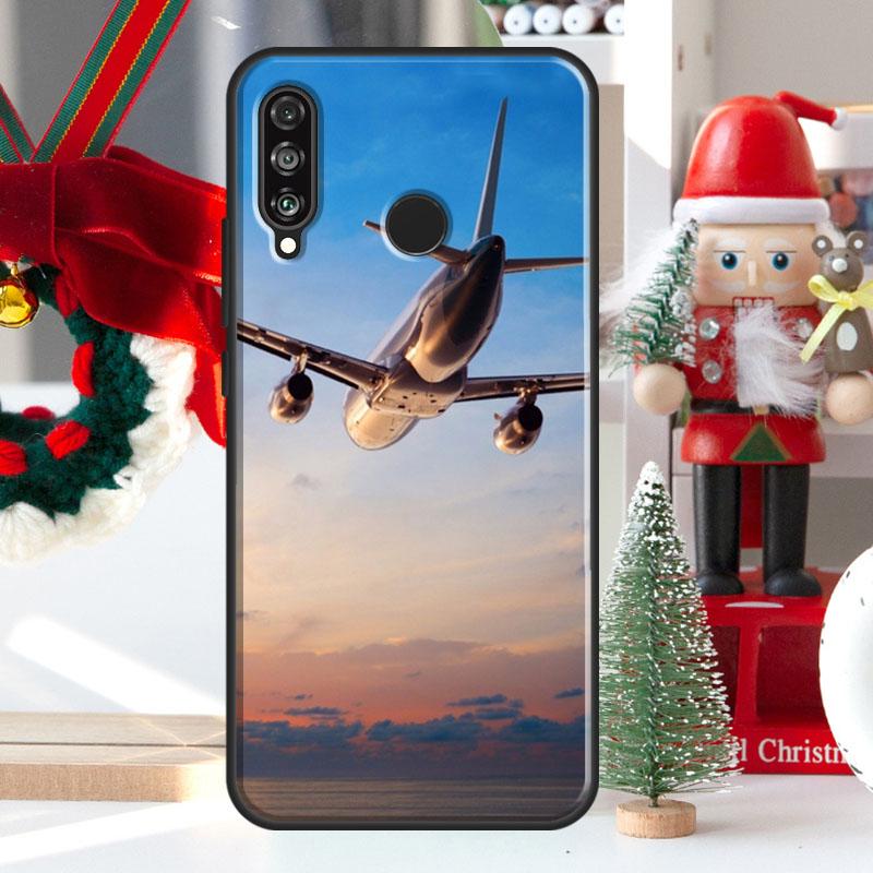 Airplane Flying Into The Sunset For Huawei Nova Y73 Y60 Y70 Y90 Y72 Y61 Y91 7i 8i 11i 12i 12s 9 10 SE P20 P30 P40 Lite Case