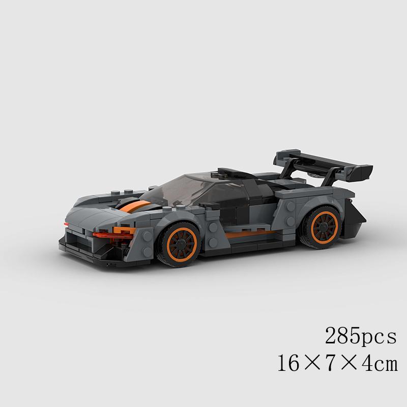 MOC Car Super Race City Speed Sport Pickup Vehicle Model Building Blocks Rally Supercar Racing Bricks Christmas Gift Technical