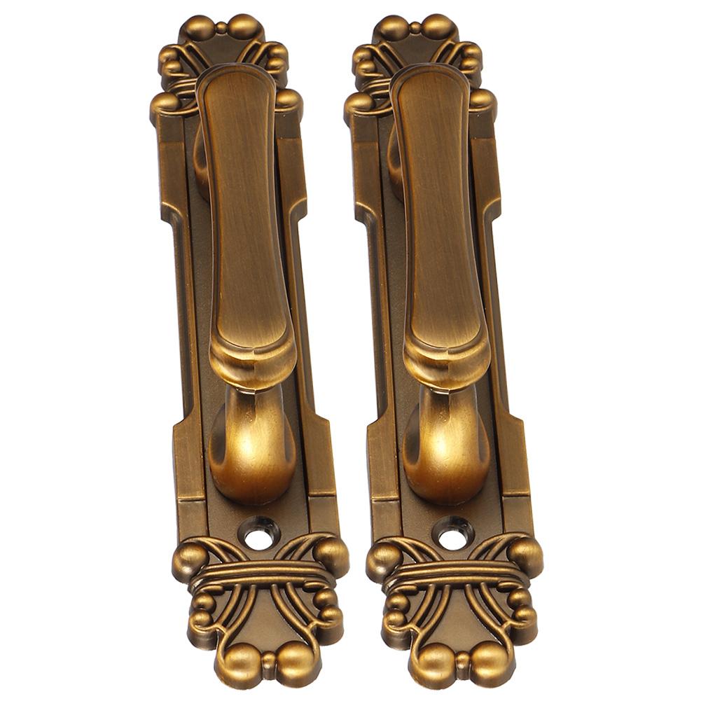 2Pcs/Set European Antique Zinc Alloy Door Pull Handle Cabinet Hardware Accessory