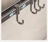 Raft de bucătărie fără găuri cu cârlige din aluminiu pentru spatule și linguri