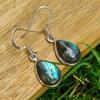 Solid 925 Sterling Silver Labradorite Gemstone Dangle Earring Gift For Her Boho Jewelry Silver Gifts