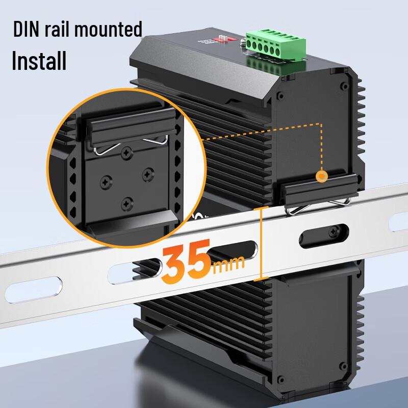 Itcom Industrial Gigabit 1 SFP 8-Port PoE Din-Rail Switch