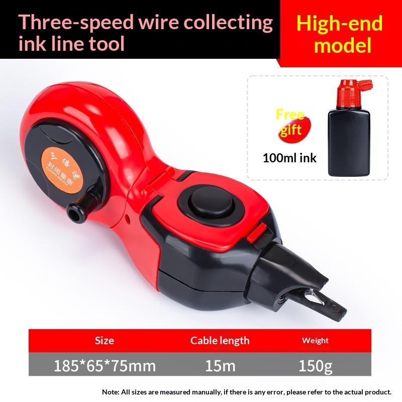 Manual/Automatic Line Marker For Carpentry Leakproof Inks Sealing Technology Woodworking Scribing Tool
