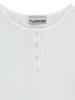 TUOMIO Pointelle Capri T-Shirt [White]