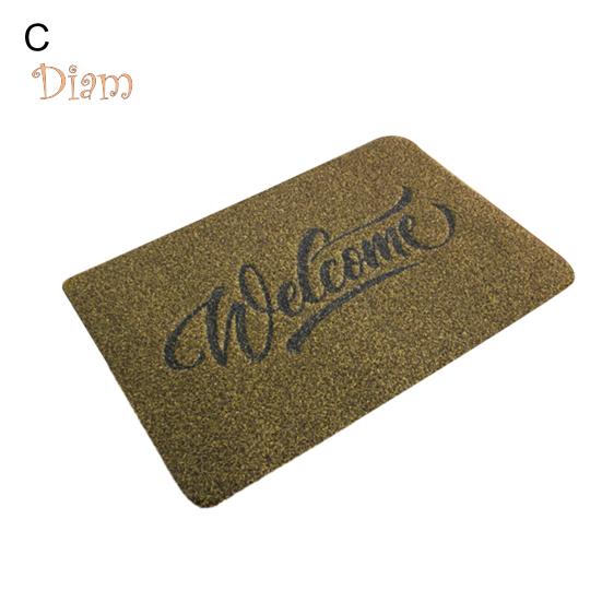 CO&LO Front Door Mat Welcome Letter Print Home Decor Durable Front Entrance Floor Mat for Living Room