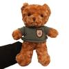 25cm Cute Wear Sweater Teddy Bear Plush Toys Adorable Stuffed Animal with Soft Twisted Teddy Bear Perfect Gift for Girls or Kids