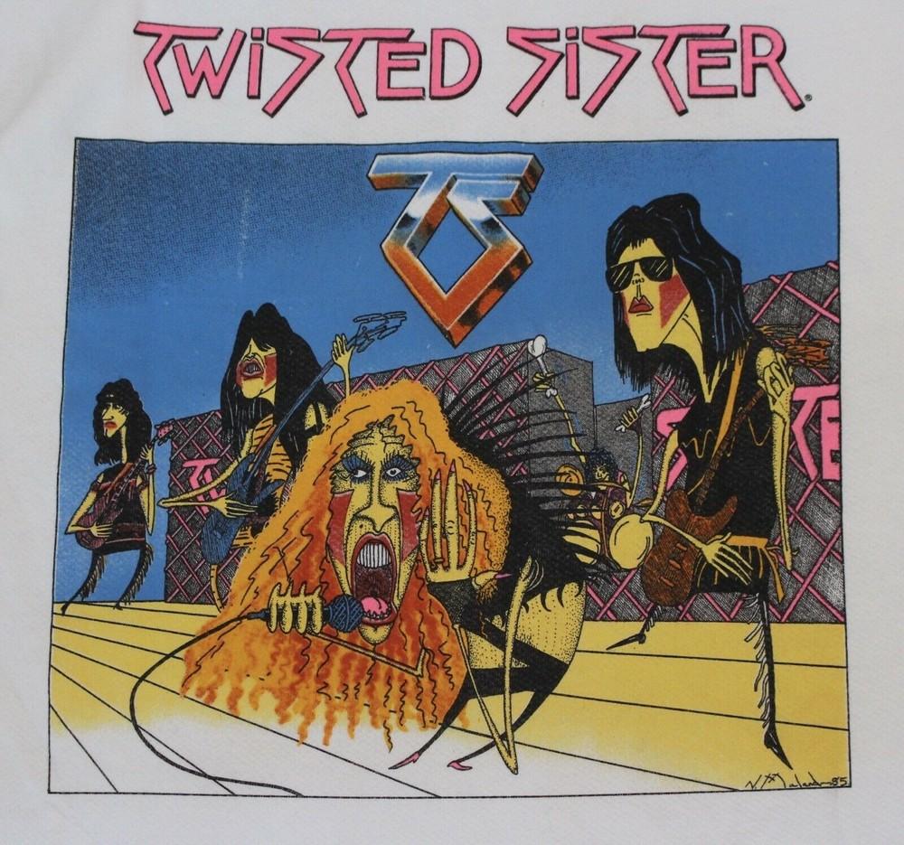 

Редкая футболка Twisted Sister Under The Blade с коротким рукавом, белая, мужская, S-234XL, унисекс, LA545 M