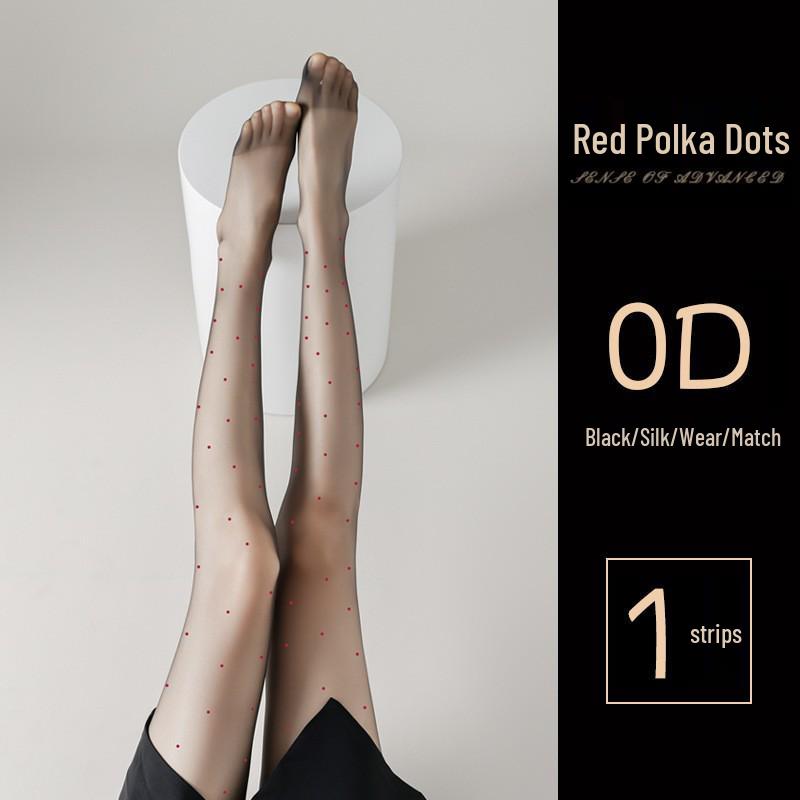 Women's 0D Anti-Snag Durable Sheer Black Stockings, Non-Slip and Sexy Pantyhose
