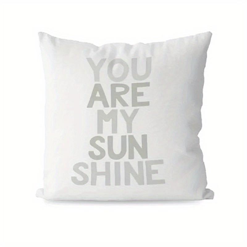 Sun Rainbow HeartPrinted Pillow Covers Pattern Cushion Cover Suitable For Sofa Bedroom Car Pillow Cover