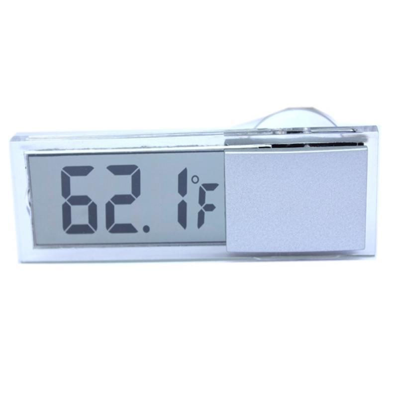 Praktischer Neuer Auto LKW LCD Digitaler Temperatursensor Innen Außen Haus Saugnapf Uhr / Thermometer