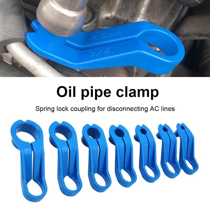 7pcs Fuel Line Removal Disconnect Repair Tools Plastic Car Fuel Line Angled Disconnect Mixed Size Portable Auto Accessories