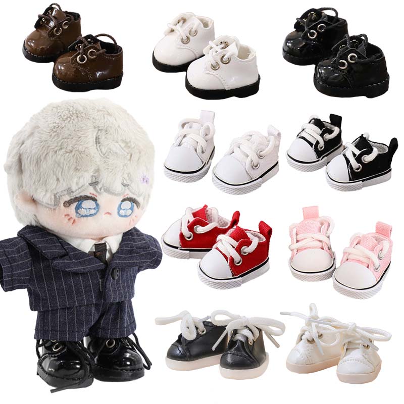 For 10cm Cotton Doll Shoes Fashion Leather Shoes Doll Accessories Mini Doll'S Sports Shoes Dolls Accessories DIY Toys