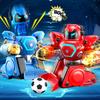 Remote Controlled Robot Fight, Pack of 2 RC Combat Robot Toys with LED Light and Music, Remote Controlled Football Box Robot, Gifts for Boys Girls