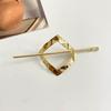 Bacchetta per Capelli Geometrica in Metallo Color Oro Argento per Donne Elegante Porta Coda di Cavallo Vuoto Forchetta per Capelli Acconciatura Accessori per Capelli Regali