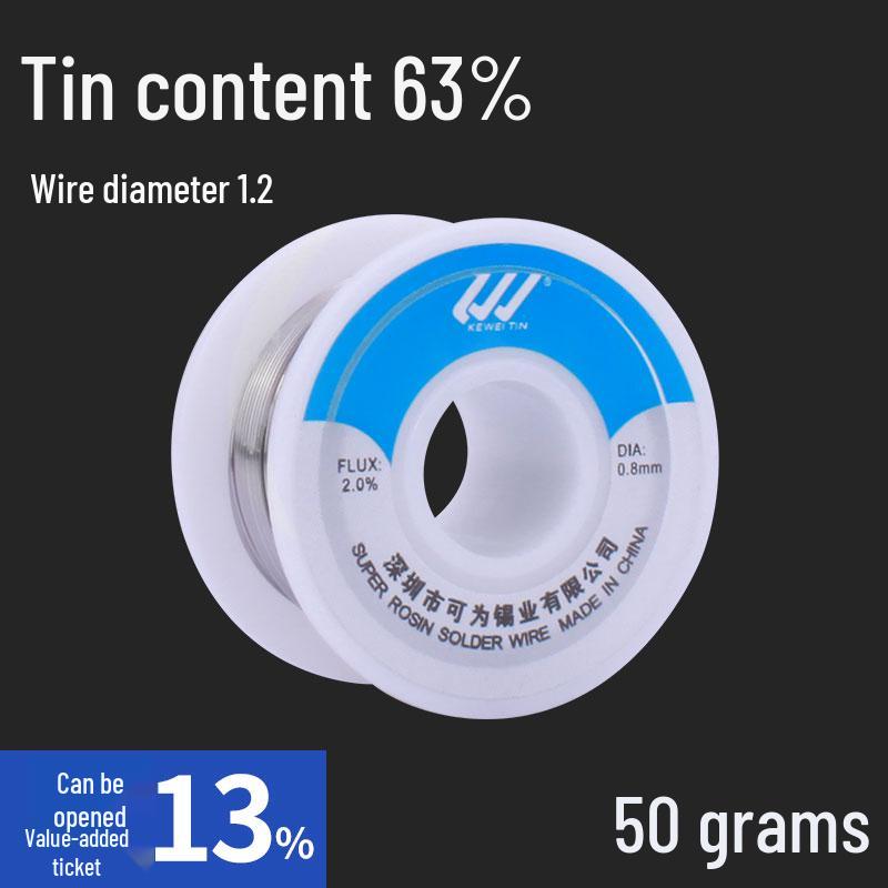 Lead-Free 1.0mm Rosin Core Solder Wire for Low-Temp Repairs